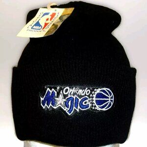 Orlando Magic Mens Adult Vintage 90s Black Cuffed Beanie Winter Hat Cap …
